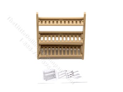 (image for) Miniature 3-Tier Ladder Shelf Kit for Dollhouses