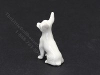 (image for) Miniature Porcelain White Chihuahua for Dollhouses