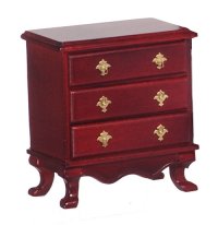 (image for) Miniature Mahogany Nightstand for Dollhouses