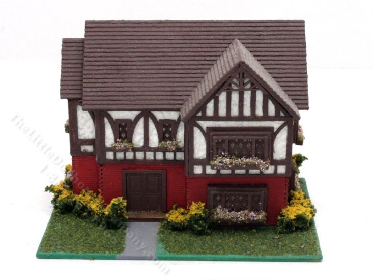 (image for) 1:144 Scale Tudor Style Assembled Dollhouse