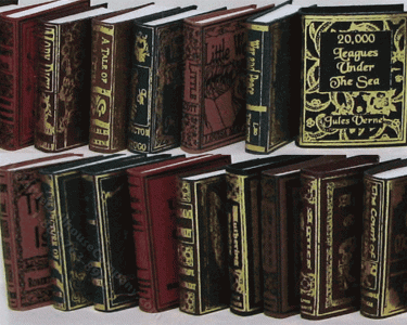 (image for) Miniature Assortment of 16 Victorian Books