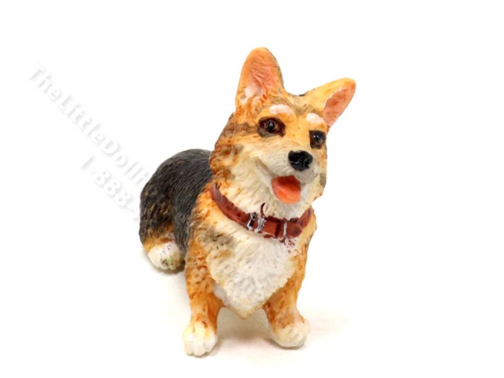 (image for) Miniature Corgi Dog for Dollhouses