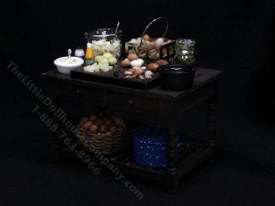 (image for) Miniature Potato Salad Preparation Table