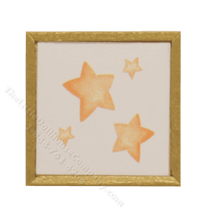 (image for) Miniature Small Scale Square Print of Stars