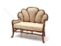 (image for) Miniature Art Nouveau Settee, Walnut