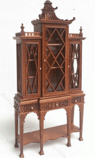 (image for) Miniature Chippendale Breakfront Cabinet