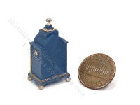 (image for) Miniature Victorian Style Bracket/Mantel Clock - Blue