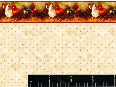 (image for) Dot and Chicken Pattern Miniature Wallpaper for Dollhouses