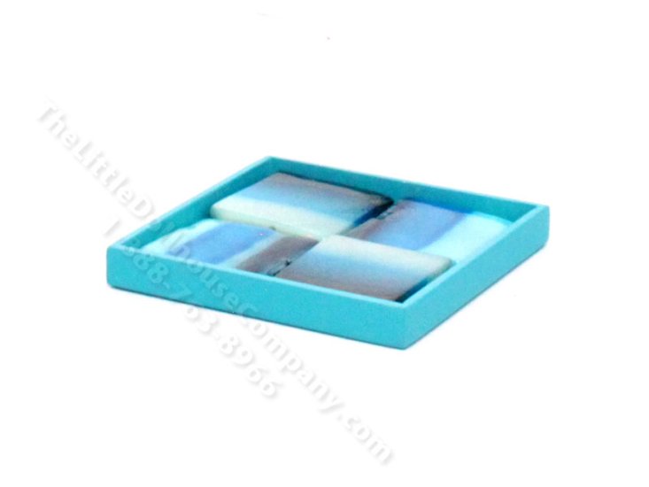 (image for) Miniature Blue Tile Wall Art Piece by PRD Miniatures