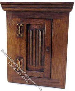(image for) Miniature Left Hand Opening Corner Cupboard for Dollhouses
