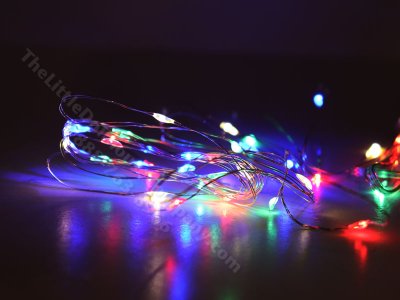 (image for) String of Mini Christmas Lights for Dollhouses, Colourful