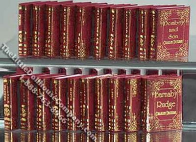 (image for) Miniature Reproduction Charles Dickens Books for Dollhouses