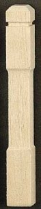 (image for) Square Newel Post for Dollhouse Scale Models (6pc/pkg)