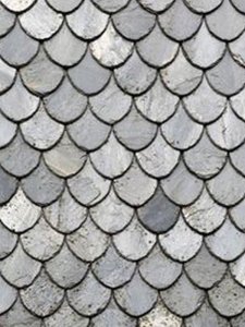 (image for) Dollhouse Scale Model Slate Roof Paper