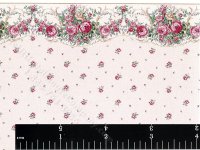 (image for) Pink Floral Pattern Miniature Wallpaper for Dollhouses
