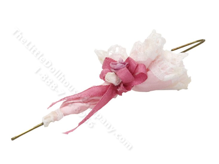 (image for) Miniature Pink Parasol for Dollhouses