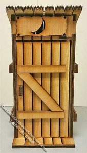 (image for) Country Outhouse Laser Cut Kit for Dollhouses