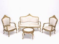(image for) Miniature Full Scale Gilded Living Room Set