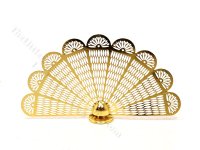 (image for) Miniature Brass Fan Fireplace Screen for Dollhouses