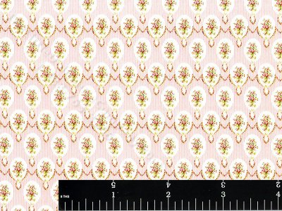 (image for) Dollhouse Scale Model Medallion Wallpaper