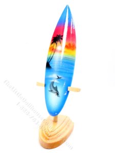 (image for) Miniature Tropical Surf Board for Dollhouses
