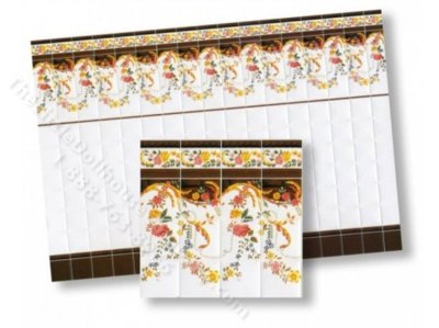 (image for) Dollhouse 1/2 Scale Model Wall Tiles