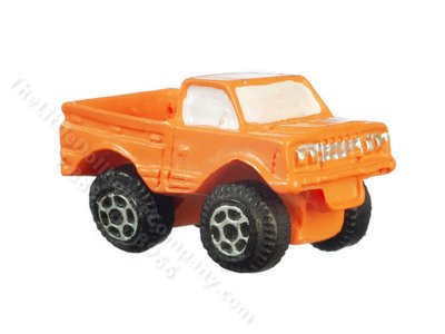 (image for) Miniature Orange Toy Truck for Dollhouses