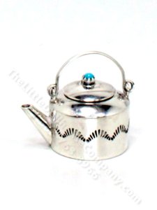 (image for) Handmade Miniature Sterling Silver Kettle