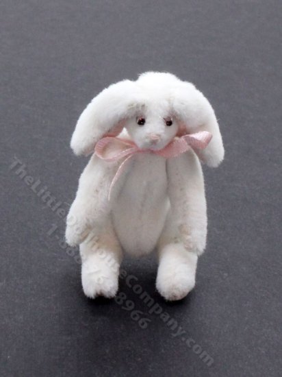 (image for) Miniature Stuffed Bunny Rabbit for Dollhouses