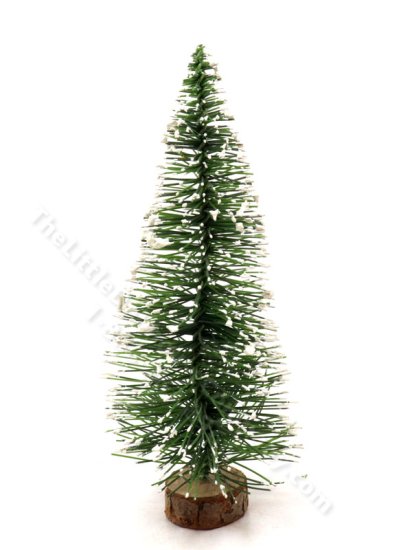 (image for) Miniature 4.5" Snowy Pine Tree for Dollhouses