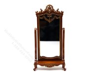 (image for) Miniature Victorian Cheval Mirror for Dollhouses