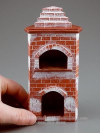 (image for) Miniature Corner Brick Pizza Oven for Your Dollhouses