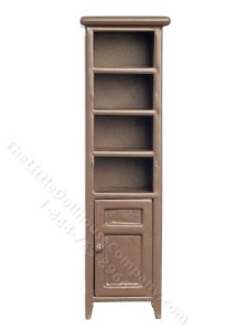 (image for) Miniature Brown Bath Cabinet for Dollhouses