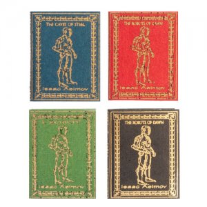(image for) Reproduction Isaac Azimov Books for Dollhouses