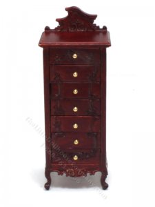 (image for) Miniature Art Nouveau Mahogany Chest of Drawers