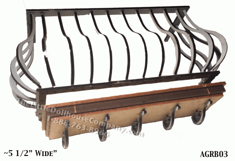 (image for) Dollhouse Miniature Amatller Balcony Kit