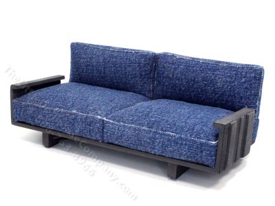 (image for) Miniature Denim Sofa with Union Jack by PRD Miniatures
