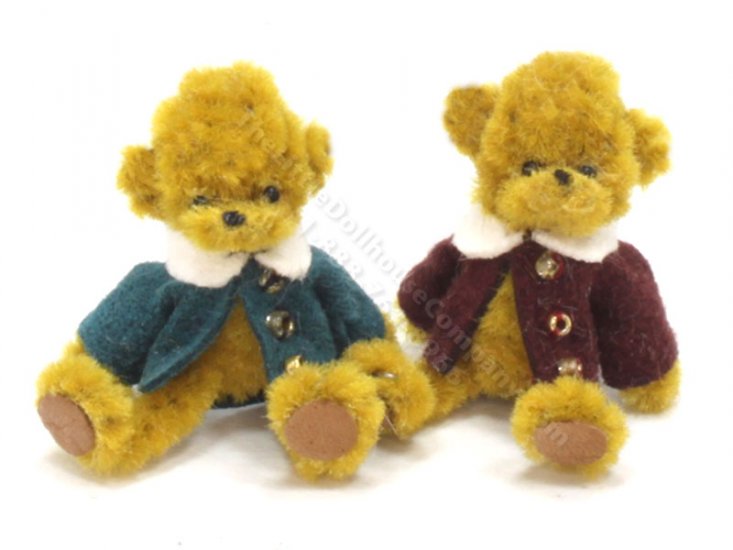 (image for) Miniature Tiny Bear in Coat by Sue Wilkes of Shoebutton Bears