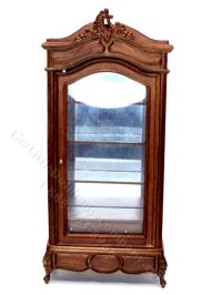 (image for) Miniature Left Mirrored Display Cabinet for Dollhouses