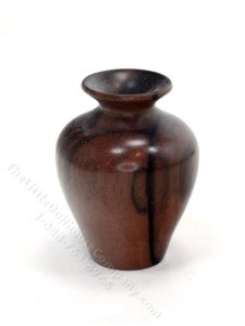 (image for) Handmade Miniature Ebony Wood Vase
