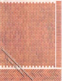 (image for) Dollhouse Scale Model Miniature Brick Sheet