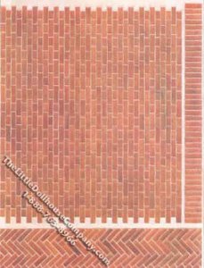 (image for) Dollhouse Scale Model Miniature Brick Sheet