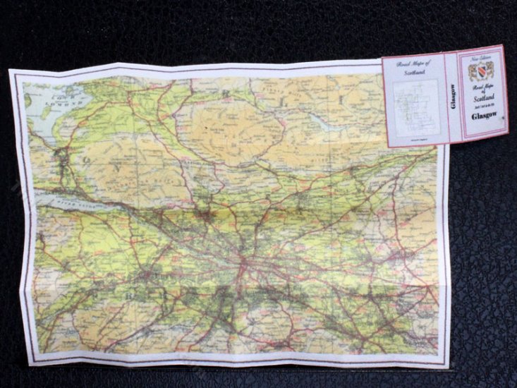 (image for) Miniature Map of Glasgow for Dollhouses