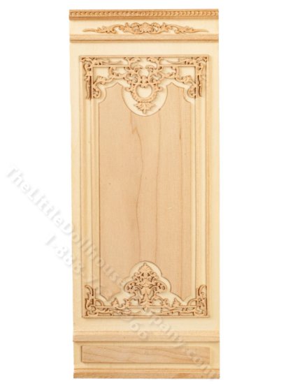 (image for) Miniature Unfinished 4" Wall Panel for Dollhouses