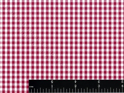 (image for) Burgundy Gingham Miniature Wallpaper for Dollhouses