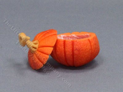 (image for) Miniature Hollow Pumpkin for Dollhouses