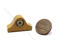 (image for) Miniature Westminster/Napoleon Style Marble Mantel Clock - Khaki