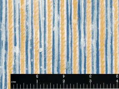 (image for) Blue and Gold Stripe Miniature Wallpaper for Dollhouses