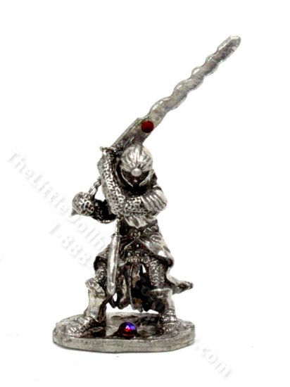 (image for) Miniature Pewter Knight Figurine