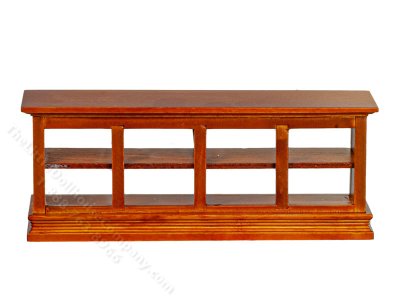 (image for) Miniature Walnut Store Counter for Dollhouses